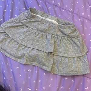 Okie Dokie Gray and White Skirt